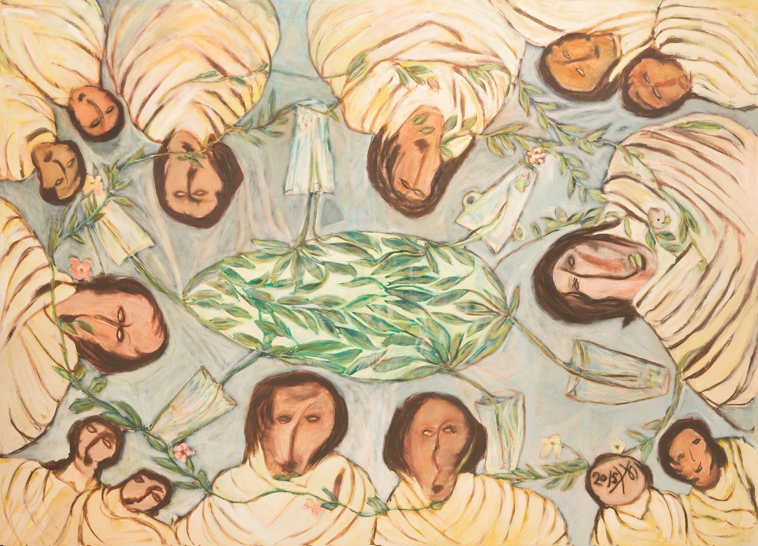 Image: Kamala Ibrahim Ishag, Women in Cubes, 2015. Oil on canvas, 155 x 115 cm. From the collection of Samia Omer Osman. Courtesy of the Sharjah Art Foundation.
